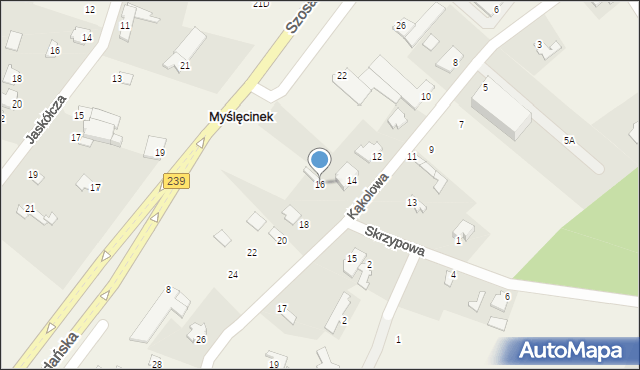 Myślęcinek, Kąkolowa, 16, mapa Myślęcinek