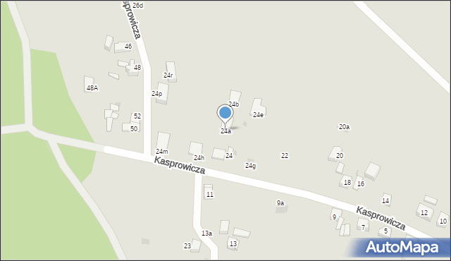 Mysłowice, Kasprowicza Jana, 24a, mapa Mysłowice