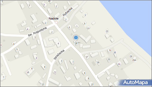 Nadole, Kaszubska, 19, mapa Nadole