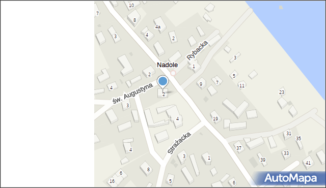 Nadole, Kaszubska, 2, mapa Nadole