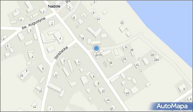 Nadole, Kaszubska, 37, mapa Nadole