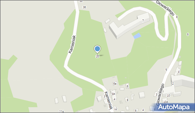 Nałęczów, Kamieniak, 10, mapa Nałęczów