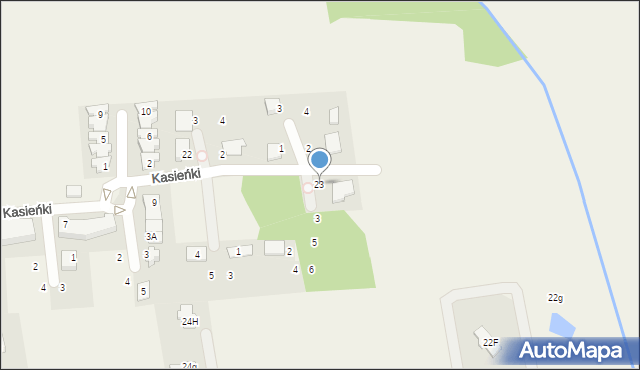 Natolin, Kasieńki, 23, mapa Natolin