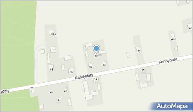 Niedrzwica Kościelna, Kandydaty, 62, mapa Niedrzwica Kościelna
