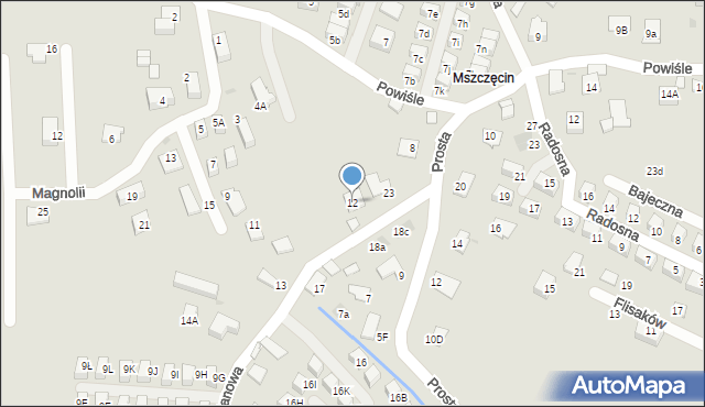 Niepołomice, Kasztanowa, 12, mapa Niepołomice