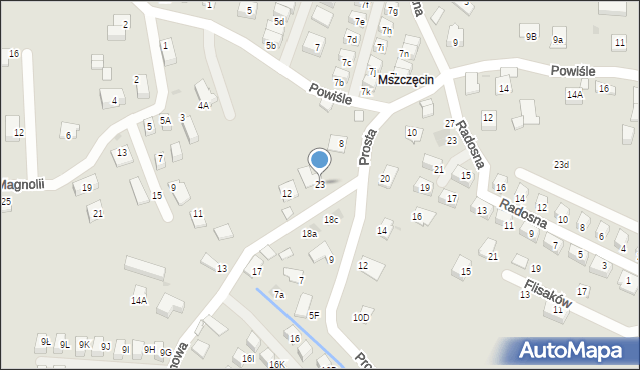 Niepołomice, Kasztanowa, 23, mapa Niepołomice