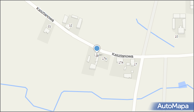 Niewierz, Kasztanowa, 19, mapa Niewierz