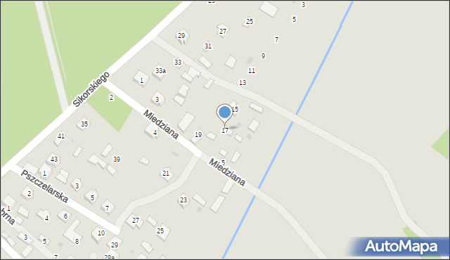 Nowa Dęba, Kanałowa, 17, mapa Nowa Dęba