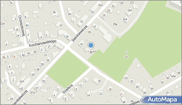 Nowa Sól, Kaczkowskiego, 26, mapa Nowa Sól