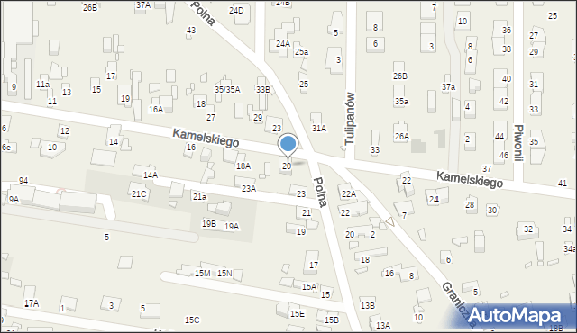 Nowa Wieś, Kamelskiego Władysława, 21B, mapa Nowa Wieś