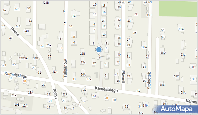 Nowa Wieś, Kamelskiego Władysława, 37a, mapa Nowa Wieś