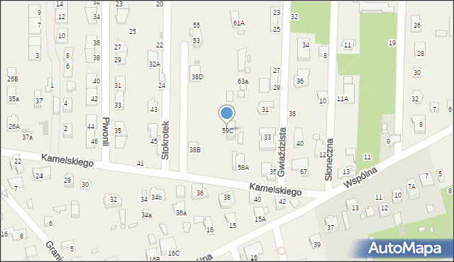 Nowa Wieś, Kamelskiego Władysława, 59C, mapa Nowa Wieś