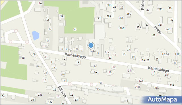 Nowa Wieś, Kamelskiego Władysława, 8, mapa Nowa Wieś