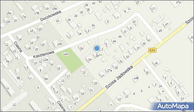 Nowe Lipiny, Kasztanowa, 2d, mapa Nowe Lipiny