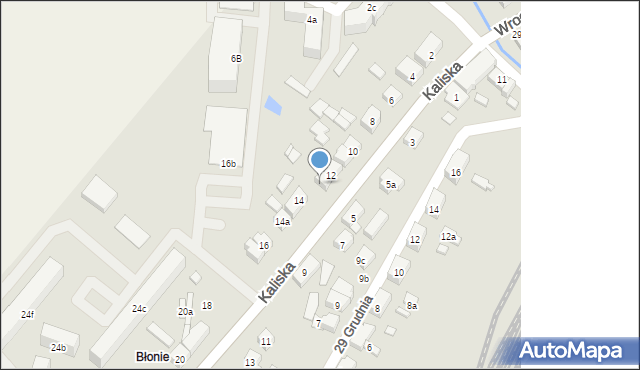 Nowe Skalmierzyce, Kaliska, 12a, mapa Nowe Skalmierzyce
