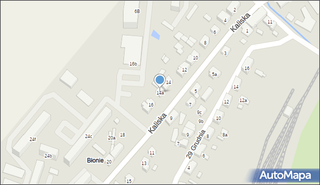 Nowe Skalmierzyce, Kaliska, 14a, mapa Nowe Skalmierzyce