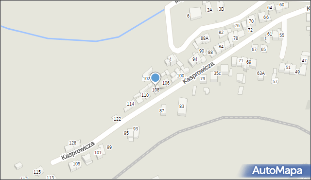 Nowy Targ, Kasprowicza Jana, 108, mapa Nowego Targu