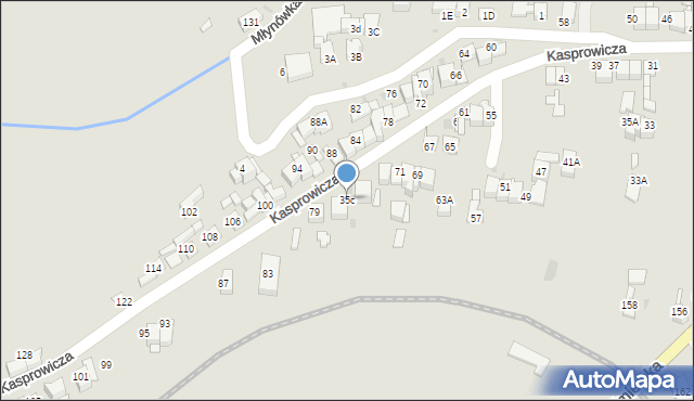 Nowy Targ, Kasprowicza Jana, 35c, mapa Nowego Targu