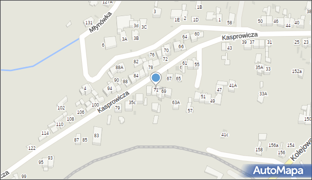 Nowy Targ, Kasprowicza Jana, 71, mapa Nowego Targu