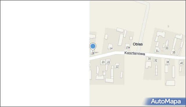 Oblas, Kasztanowa, 18, mapa Oblas