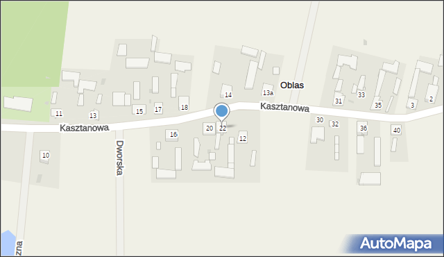 Oblas, Kasztanowa, 22, mapa Oblas