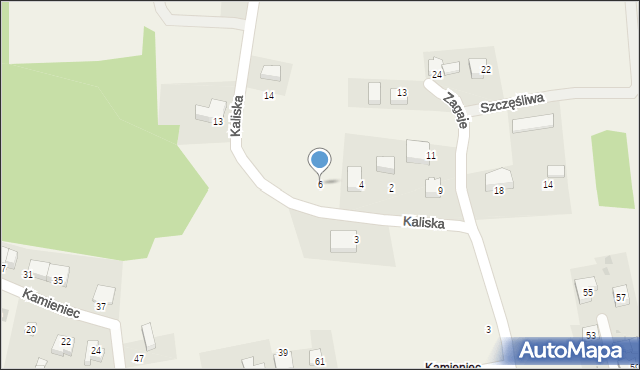 Ochojno, Kaliska, 6, mapa Ochojno