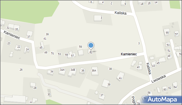 Ochojno, Kamieniec, 61, mapa Ochojno