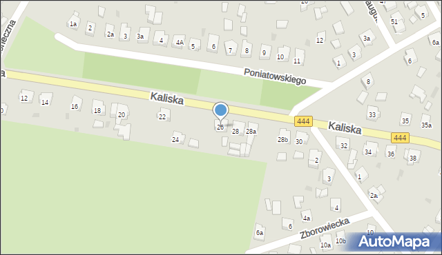 Odolanów, Kaliska, 26, mapa Odolanów