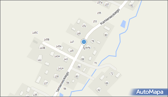 Odrzykoń, Kamienieckiego Mikołaja, hetm., 74, mapa Odrzykoń