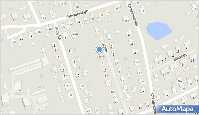 Olecko, Kajki Michała, 6, mapa Olecko