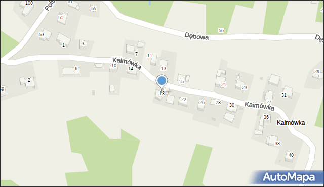 Olszowice, Kaimówka, 18, mapa Olszowice