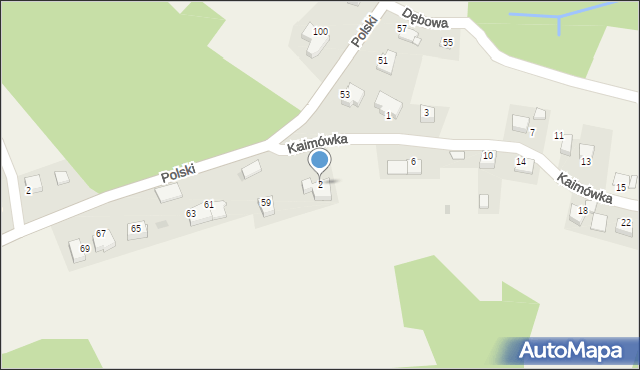 Olszowice, Kaimówka, 2, mapa Olszowice