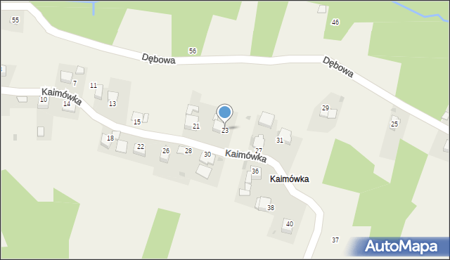 Olszowice, Kaimówka, 23, mapa Olszowice