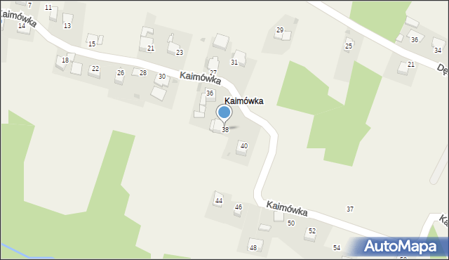 Olszowice, Kaimówka, 38, mapa Olszowice