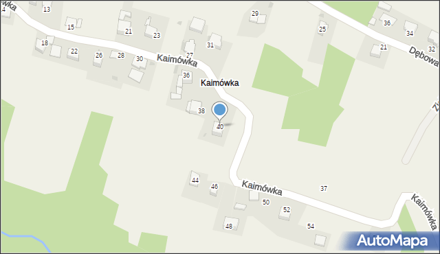 Olszowice, Kaimówka, 40, mapa Olszowice