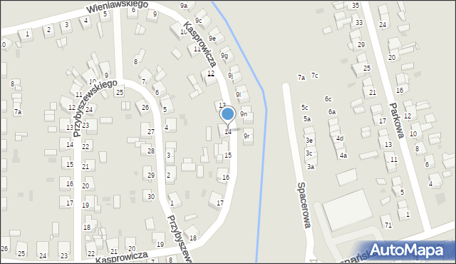 Opalenica, Kasprowicza Jana, 14, mapa Opalenica