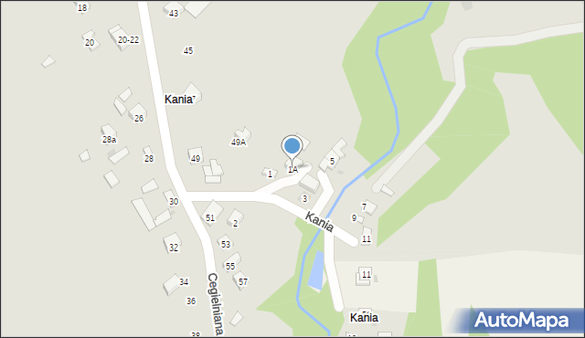 Opatów, Kania, 1A, mapa Opatów