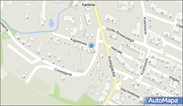 Opatów, Kąpielowa, 1, mapa Opatów