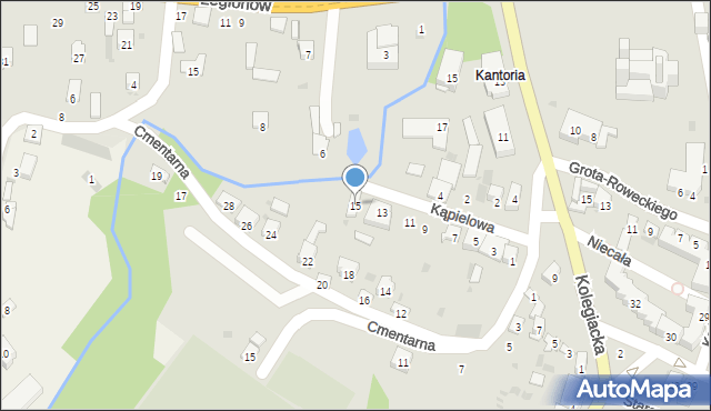 Opatów, Kąpielowa, 15, mapa Opatów