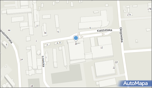 Opole, Kaszubska, 10, mapa Opola