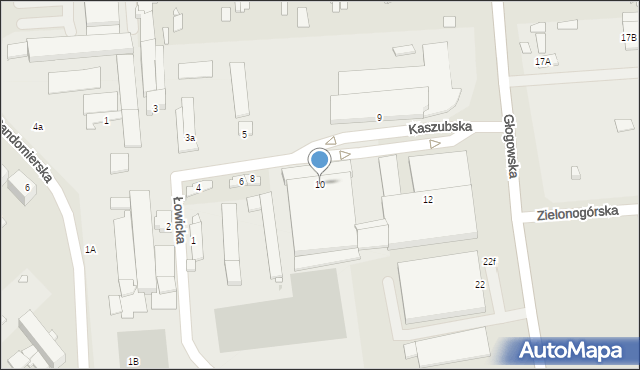 Opole, Kaszubska, 10, mapa Opola