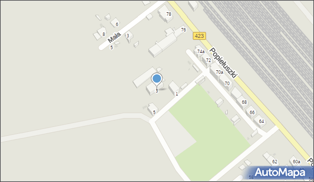 Opole, Kasperka Kazimierza, 3, mapa Opola