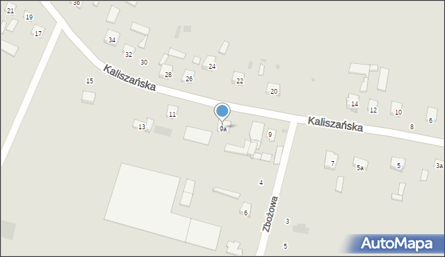 Opole Lubelskie, Kaliszańska, 9a, mapa Opole Lubelskie