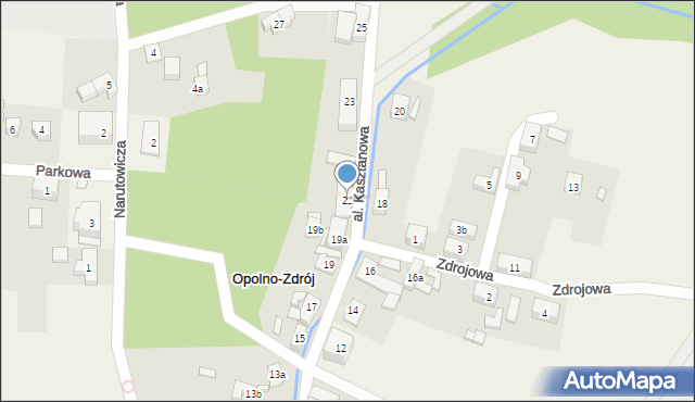 Opolno-Zdrój, Kasztanowa, 21, mapa Opolno-Zdrój