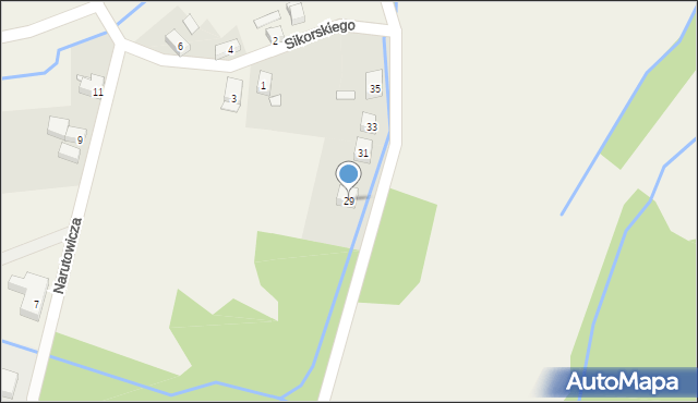 Opolno-Zdrój, Kasztanowa, 29, mapa Opolno-Zdrój