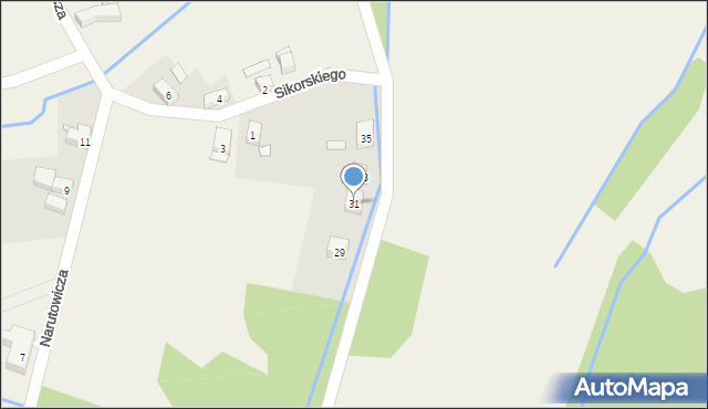 Opolno-Zdrój, Kasztanowa, 31, mapa Opolno-Zdrój