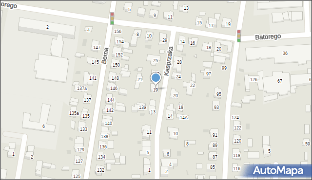 Ostrów Wielkopolski, Kasprzaka Marcina, 19, mapa Ostrów Wielkopolski