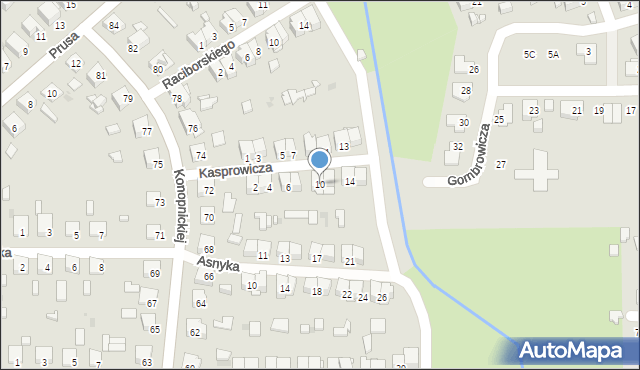 Ostrowiec Świętokrzyski, Kasprowicza Jana, 10, mapa Ostrowiec Świętokrzyski