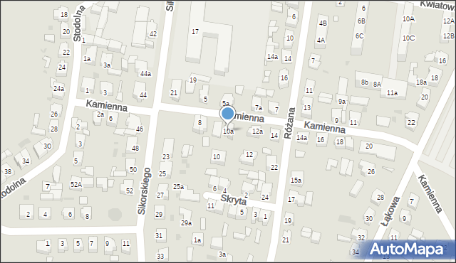 Ostrzeszów, Kamienna, 10a, mapa Ostrzeszów