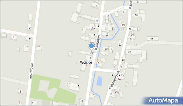 Otmuchów, Kalinowa, 13, mapa Otmuchów